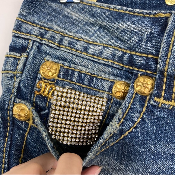 Miss Me Vintage 03 Studded Bootcut Jeans size 28 - Picture 8 of 16